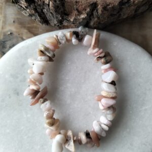 Oplale rose bracelet baroque