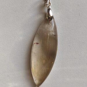 citrine naturelle pendentif longue pointe