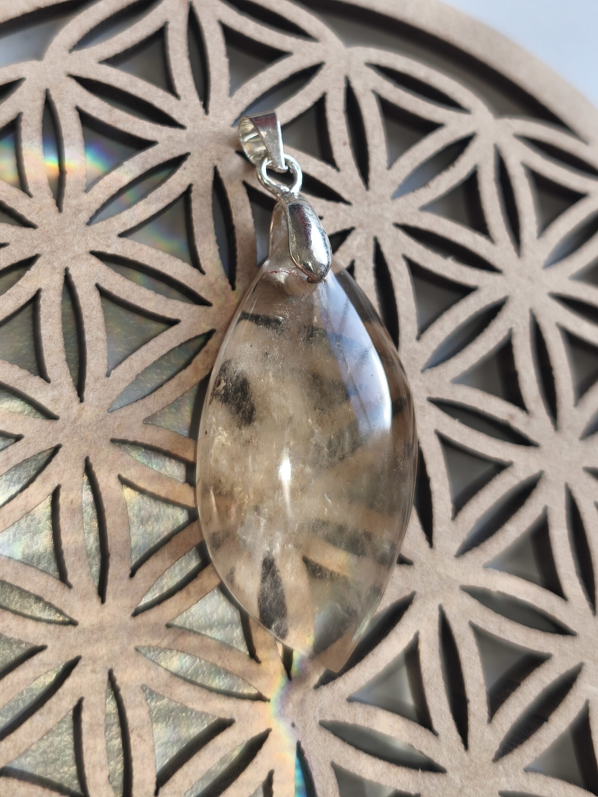 citrine naturelle pendentif forme libre – Image 3