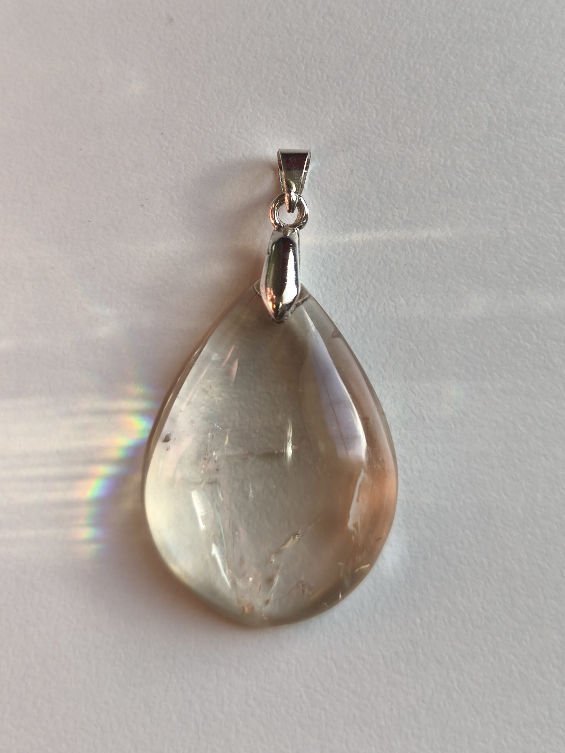 citrine naturelle pendentif goutte