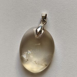 citrine naturelle pendentif ovale
