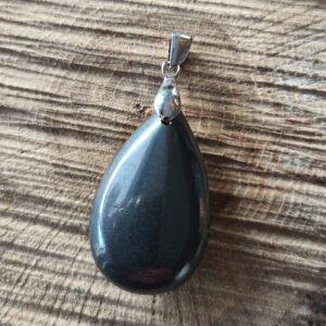 hématite pendentif goutte