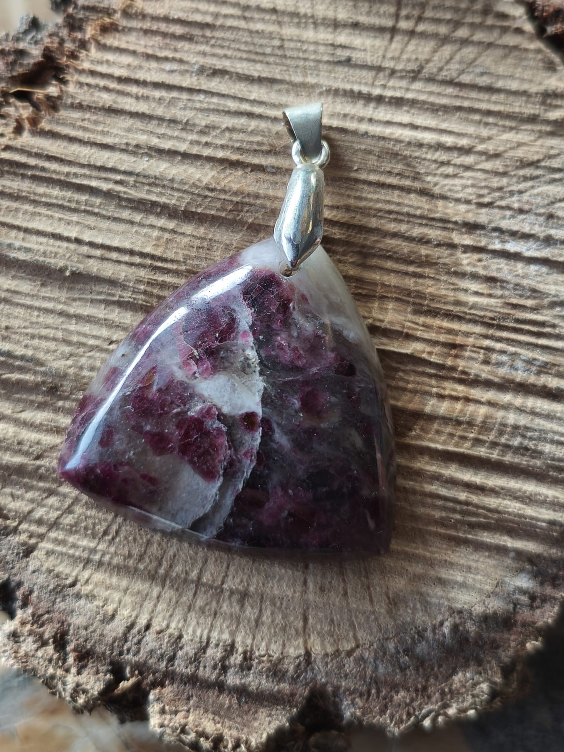 rubellite pendentif triangulaire – Image 2
