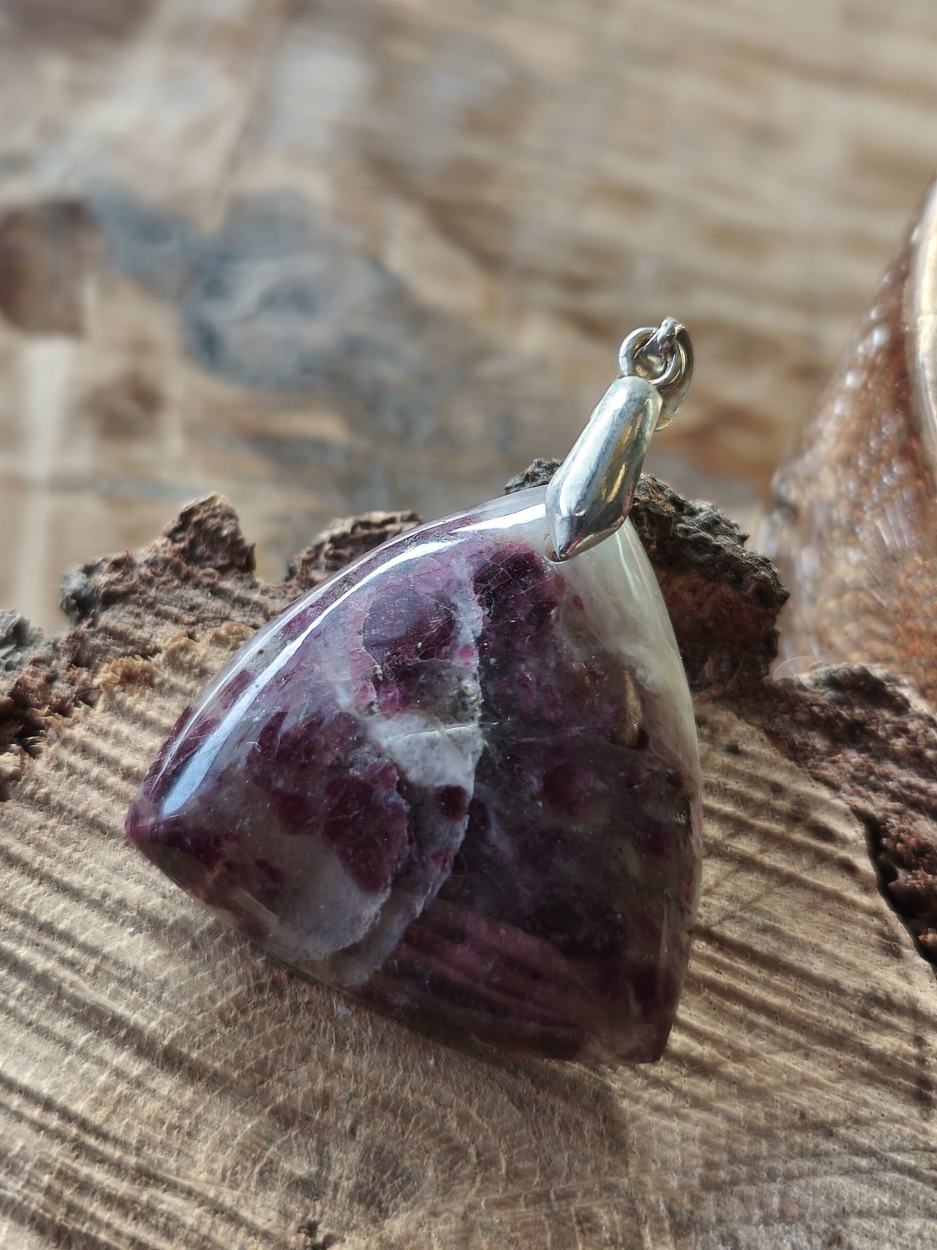 rubellite pendentif triangulaire – Image 3