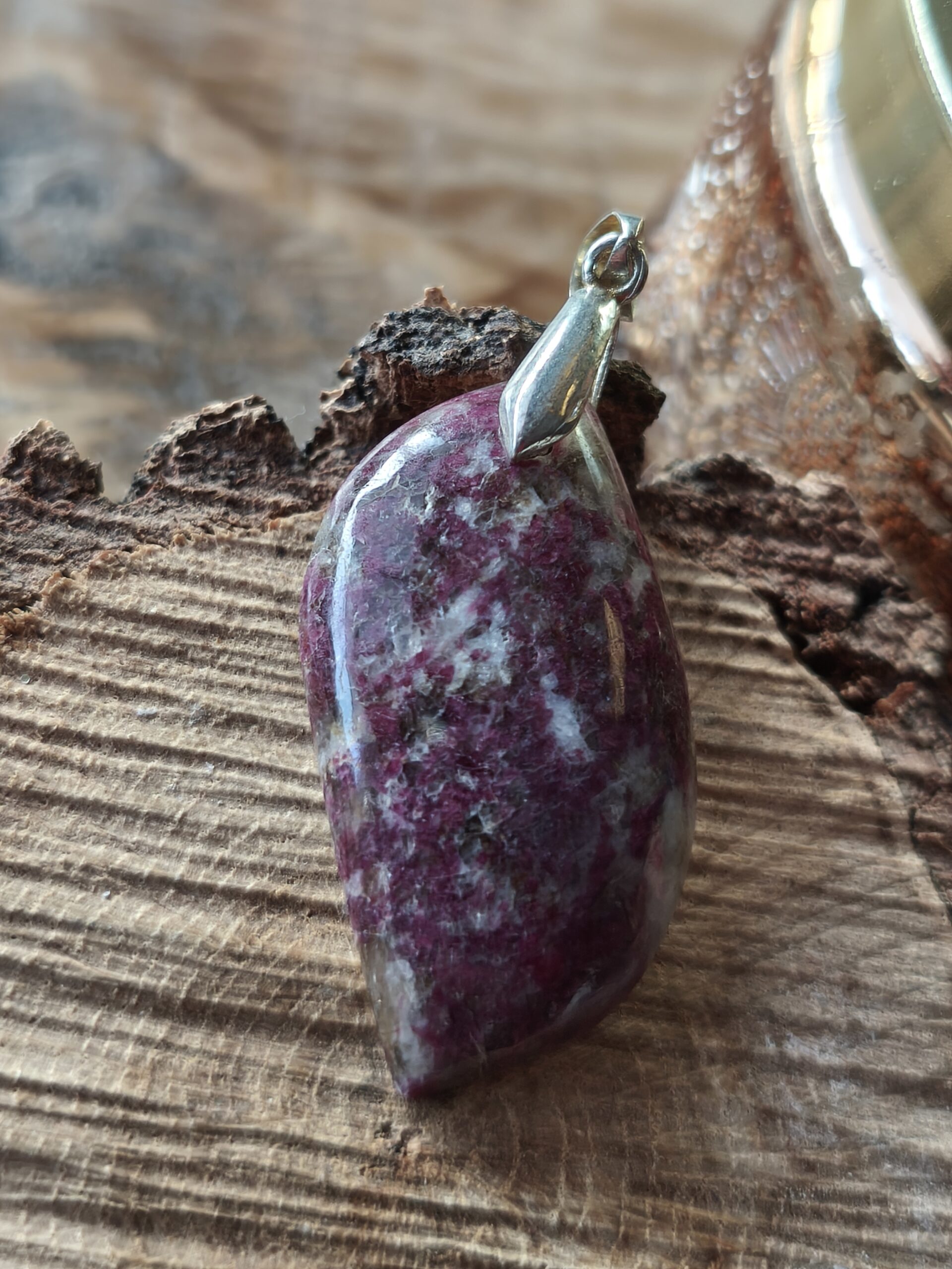 rubellite pendentif forme libre – Image 2