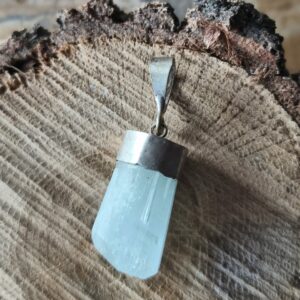 aigue-marine pendentif / argent