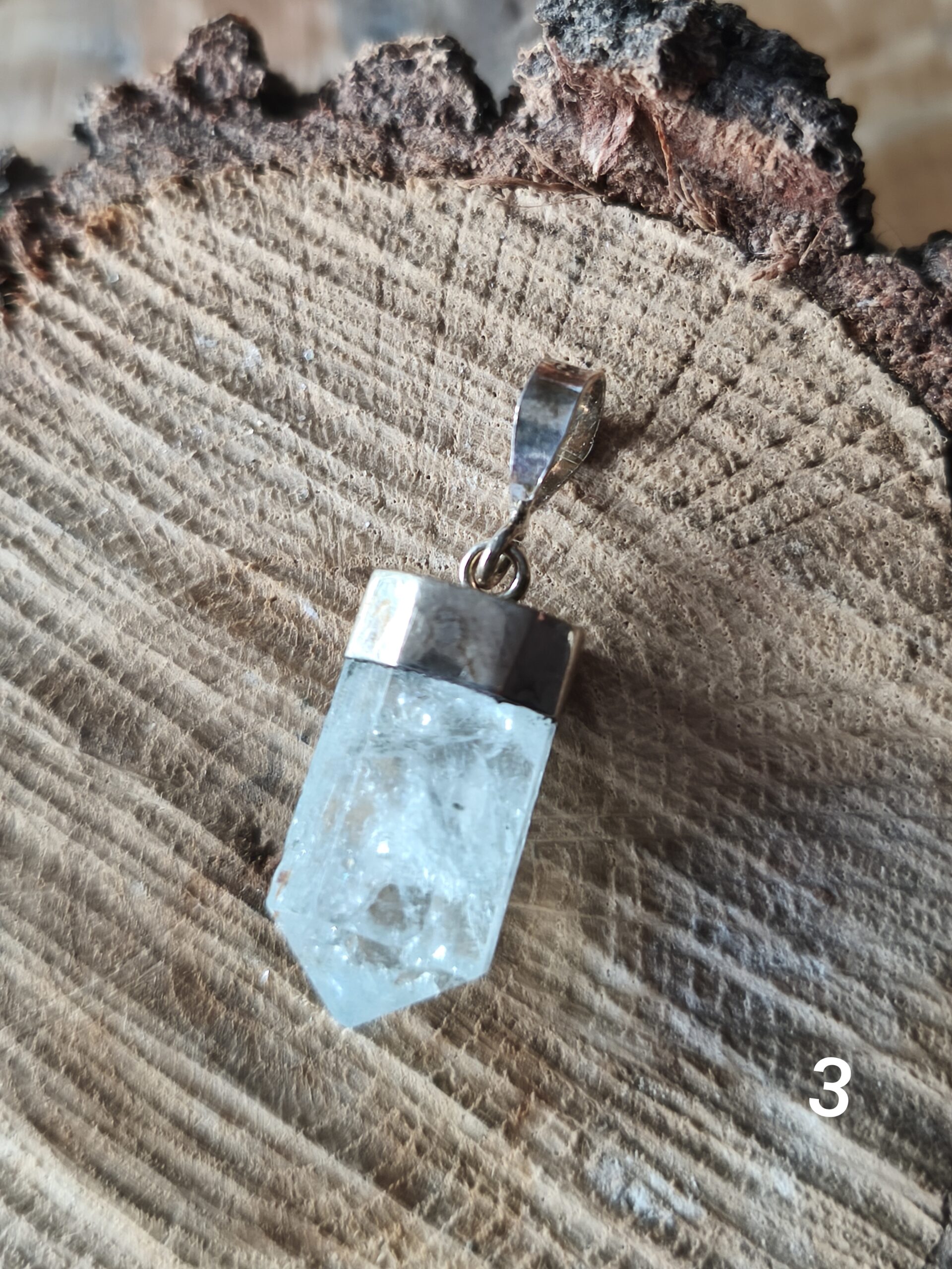 aigue-marine pendentif / argent