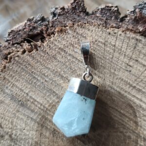 aigue-marine pendentif / argent