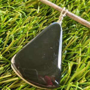 obsidienne oeil celeste pendentif