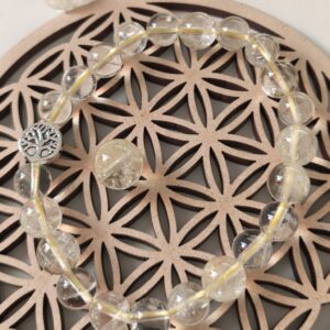 citrine naturelle bracelet / arbre de vie