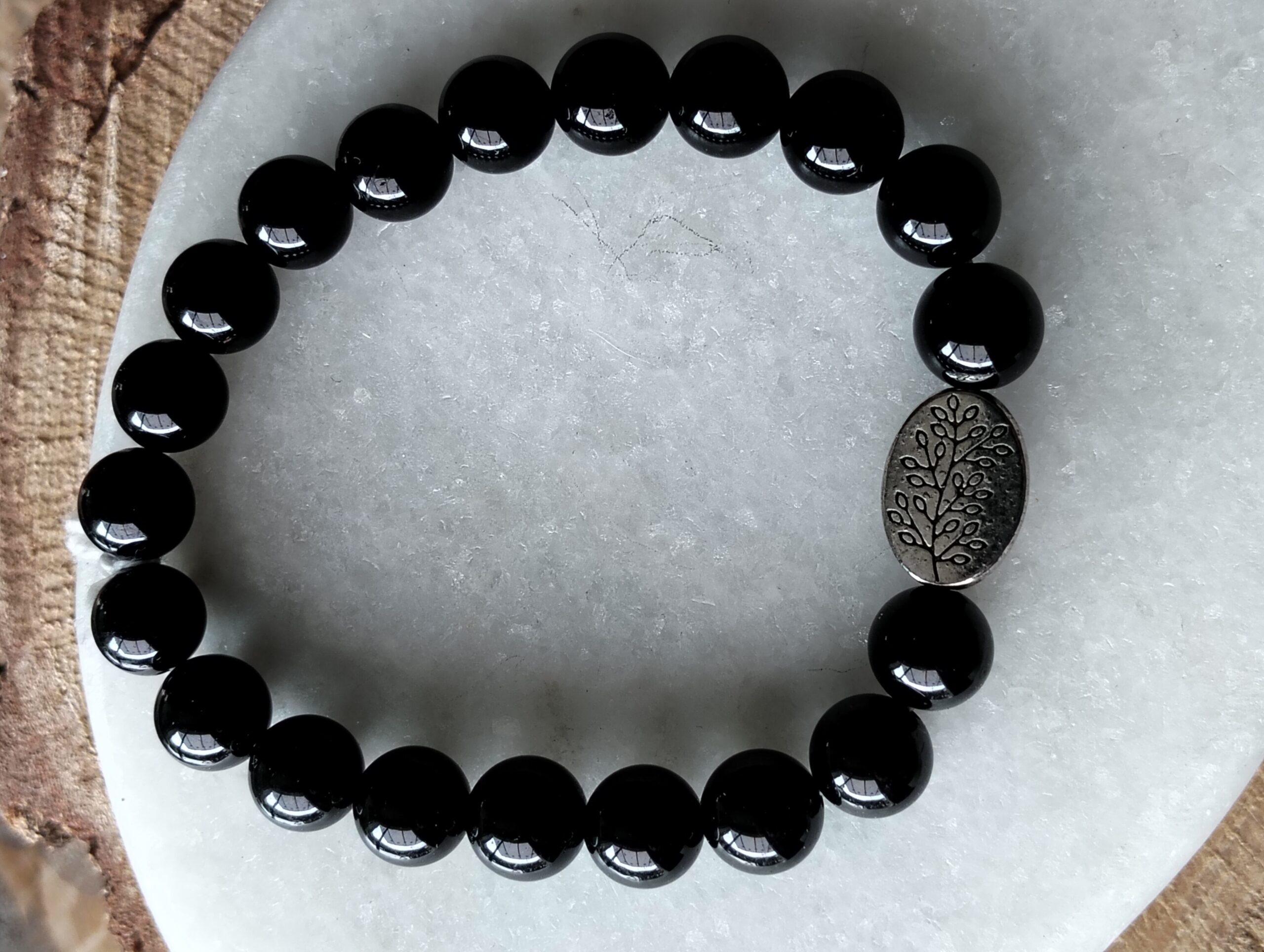 Tourmaline Bracelet / bijoux arbre de vie – Image 2