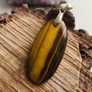 oeil de tigre pendentif