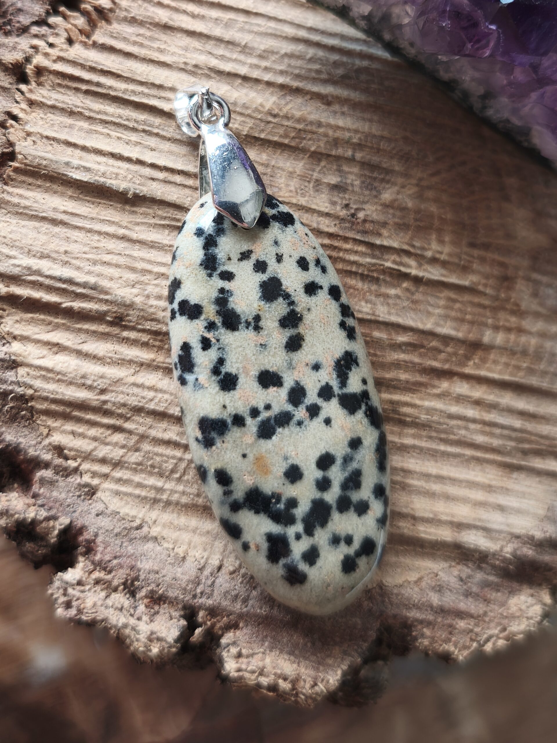 jaspe dalmatien pendentif