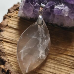cristal de roche pendentif