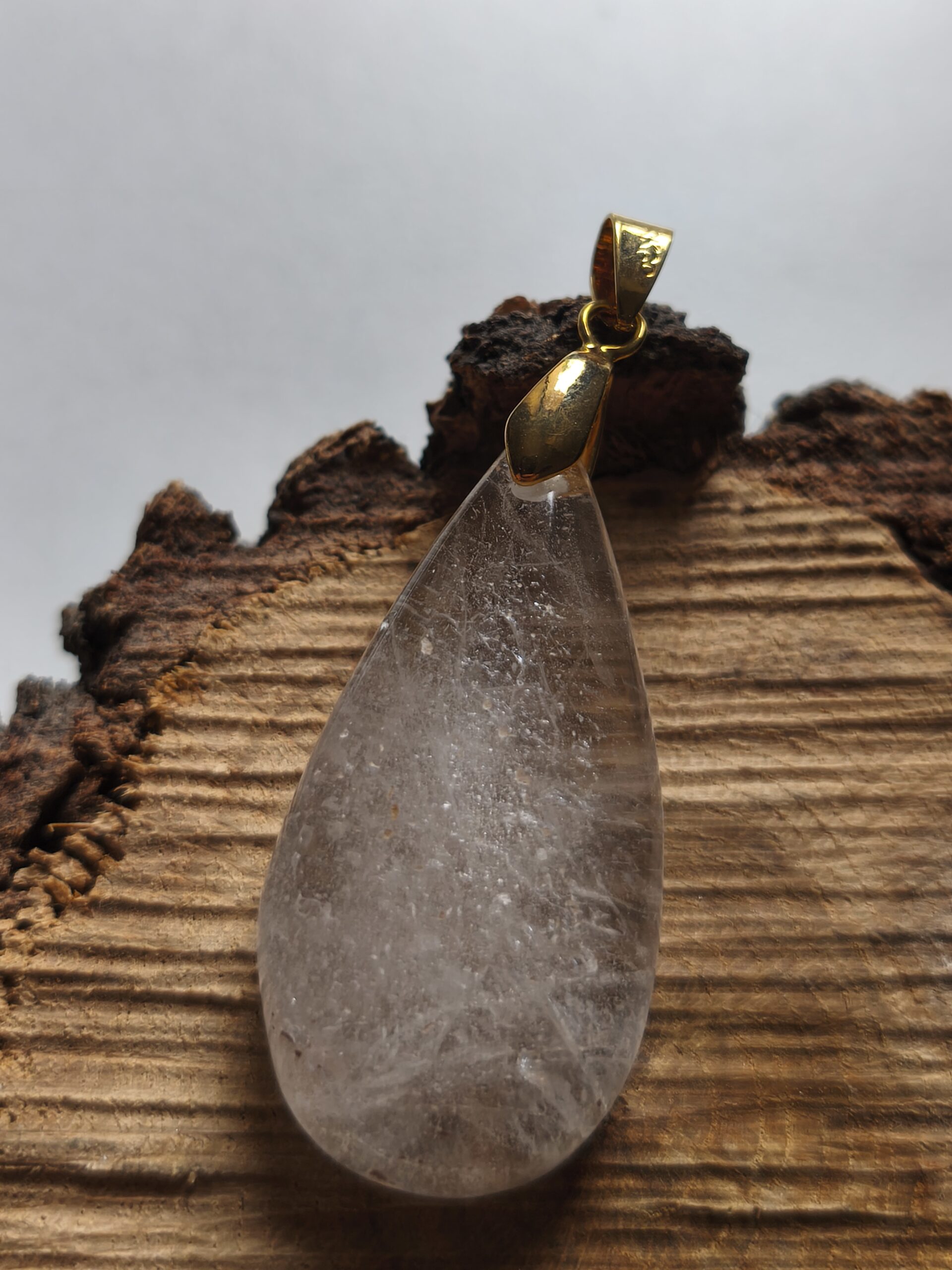cristal de roche pendentif
