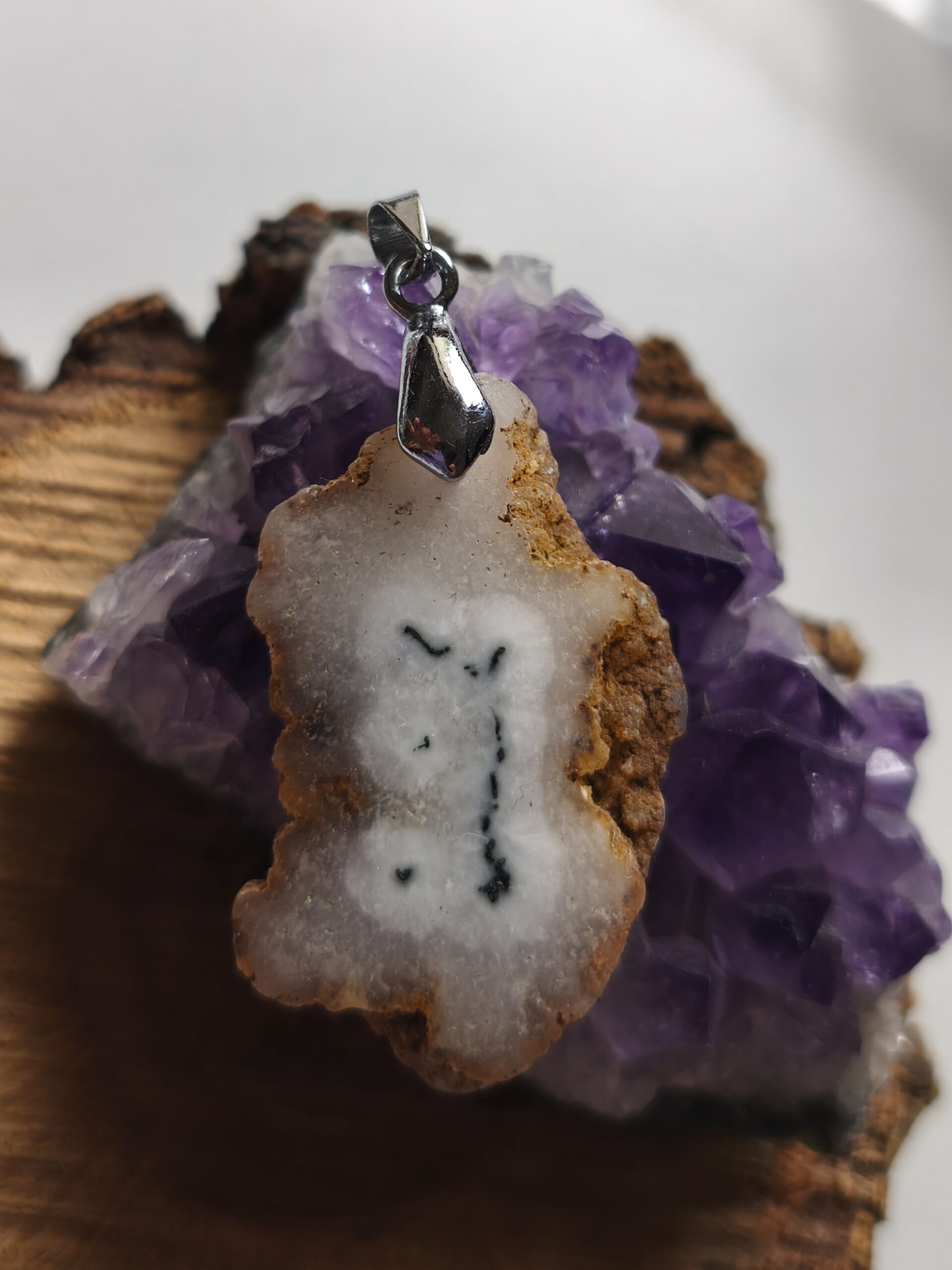 quartz solaire pendentif